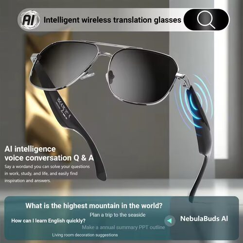 Smart Glasses Language AI translation Glasses UV Protection