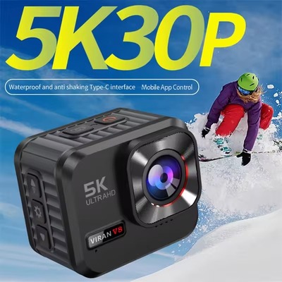 5K30FPS Action Camera 2.0 Inch Touch Screen WiFi Wide Angle Waterproof Video Recording Sports Camera