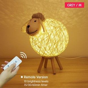 Dimming LEDs Night Light for Kids Cute Sheep Remote Controll