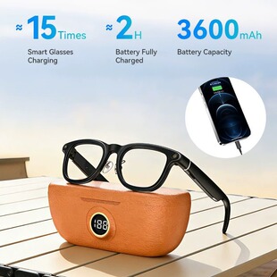 AI Translator sunlasses 8MP Camera Video Recording
