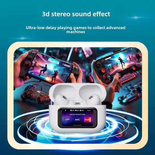 Bluetooth Earphones Wireless Noise Reduction With Screen ANC