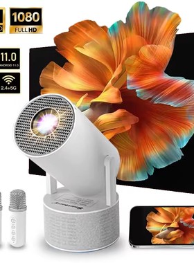 4K Android 11 Projector 260ANSI Dual WiFi6 BT5.0 Home Cinema Outdoor Portable Projetor