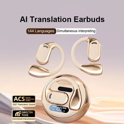 AI Translation Earbuds OWS Bluetooth 5.4 ENC Earphones