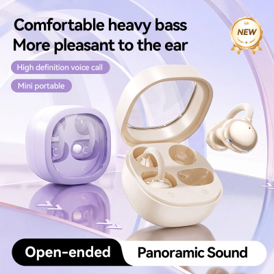 Wireless Ear Clip Bluetooth Earbuds Sports TWS Headphones