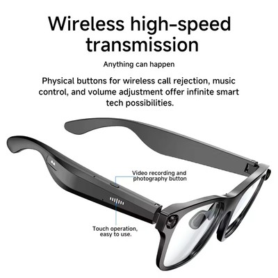 AI translator Smart Glasses 1080P Camera Translation earbuds