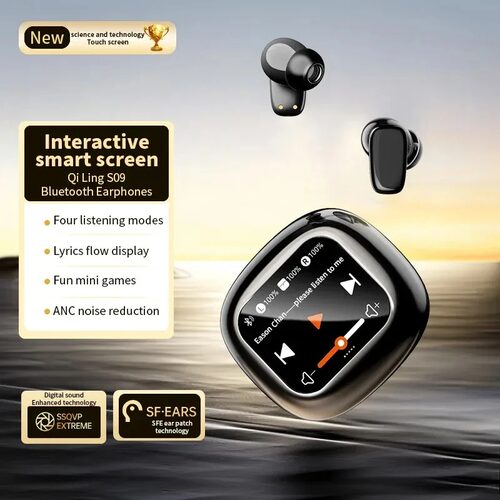 ANC+ENC wireless headphones Bluetooth AI translator earbuds
