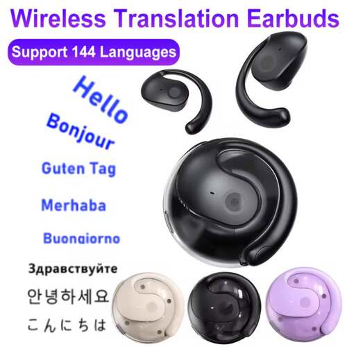 Wireless BT AI Translation Earbuds Headphone Translator