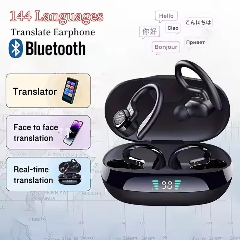 AI Translator Earbuds Earphones Bluetooth TWS Sport Earhook