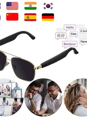 AI translator sunglasse language simultaneous interpretation