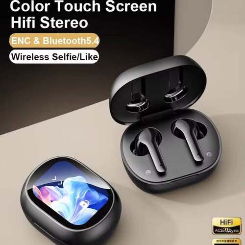 Touch Screen Bluetooth Headset AI Translation Noise Cancell