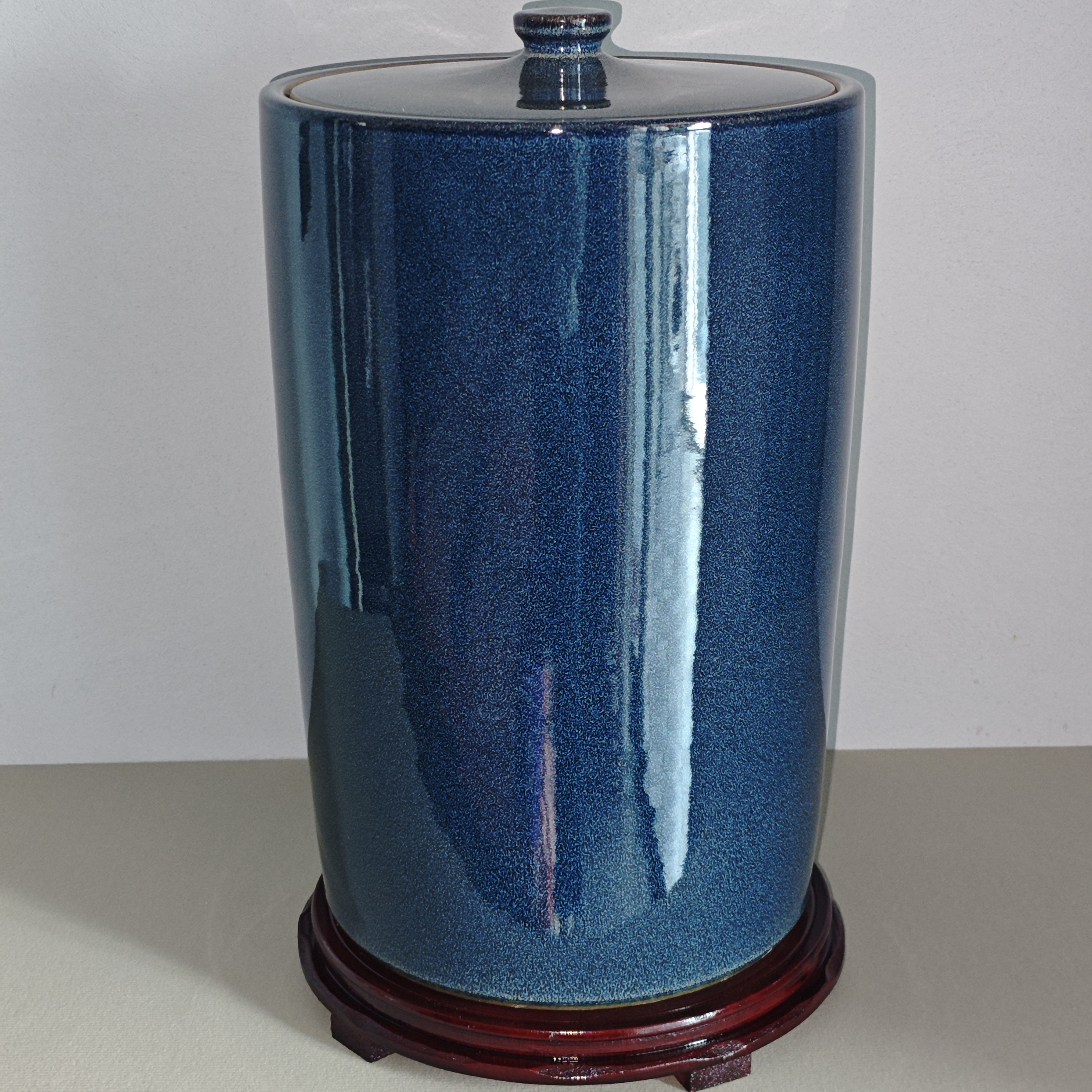 景德镇陶瓷米缸家用茶叶罐加厚大容量带盖防潮30/50/100/200斤