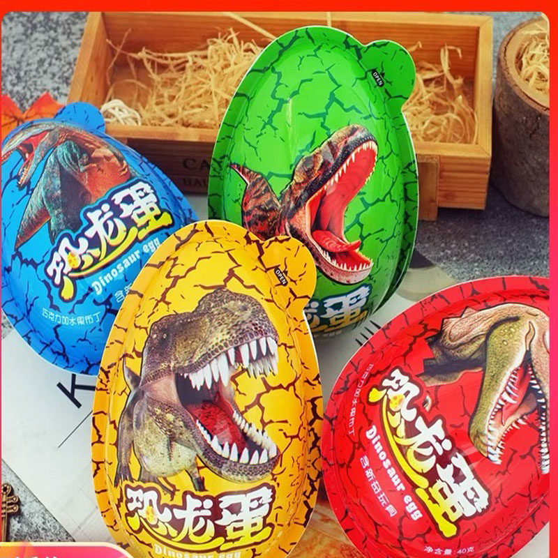 美雅奇恐龙蛋30克巧克力+水果布丁+新奇玩具中型大蛋六一儿童礼物