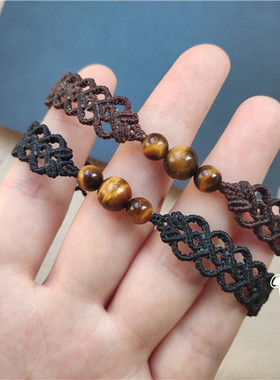 手作风南美蜡线新年材料包虎眼石