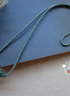 鱼小丸手作南美圆蜡绳蜜蜡项链坠