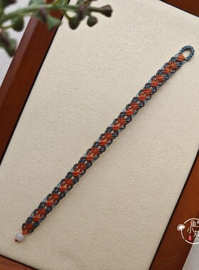 手工编绳DIY拼色回纹手绳