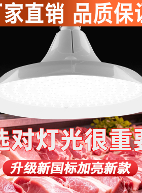 超亮LED市场灯白光E27猪肉海鲜卤菜卤肉熟食店水果蔬菜节能照明灯