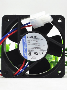 614NHHR 全新 德国 ebm papst TYP 24V 60*60*25 变频器轴流风扇