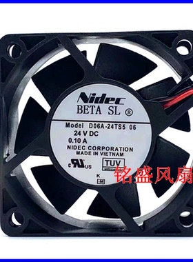 NIDEC D06A-24TS5 06 01 6025 6CM 24V 0.10A变频器风机
