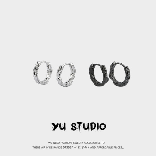 YUSTUDIO日韩款铜电镀男款耳饰