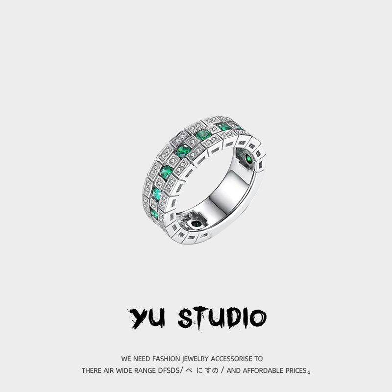 YUSTUDIO情侣款白铜轻奢潮