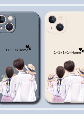 适用任意型号iphone13手机壳14苹果12亲子XR情侣11华为mate40一家50文字vivox90x80定制y76s签名OPPOReno9pro