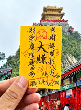 2027年普陀山防小借运本命年神器男女人暴富财库手机贴卡纸物摆件