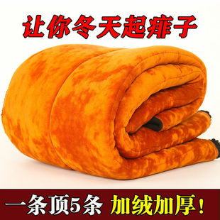 五层特厚棉裤驼绒男士加绒加厚冬季高腰中老年人保暖毛裤夹棉宽松