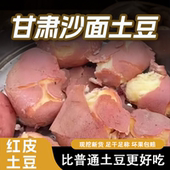 甘肃定西马铃薯土豆新鲜红皮黄心洋芋马铃薯辅食粉糯沙面土豆批发