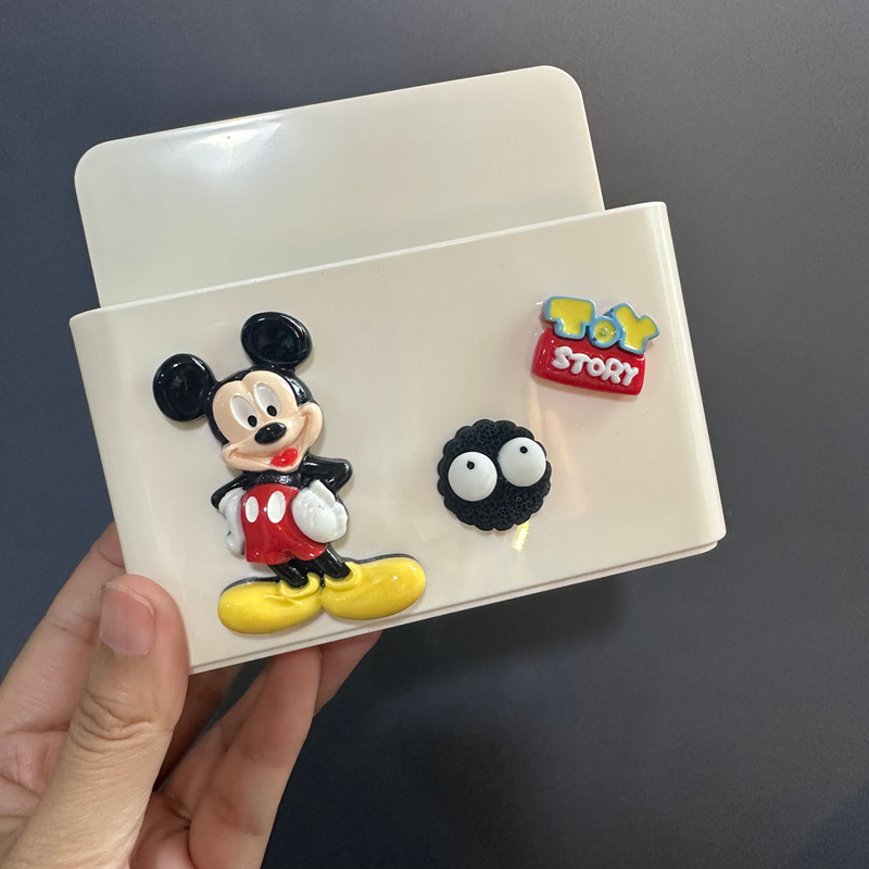 可爱卡通冰箱贴挂钩收纳盒