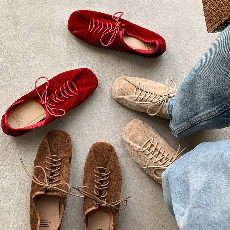 纯色德训鞋女2025新款软皮软底豆豆鞋乐福小皮鞋磨砂牛皮深口单鞋,居家布艺,居家婚庆拖鞋,淘宝优惠券,粉丝福利购,淘宝优惠卷