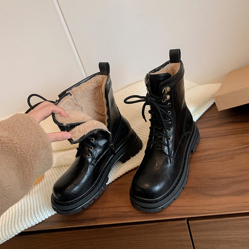 4.5CM显瘦加厚雪地靴女冬季2024新款小个子厚底真皮马丁靴,户外/登山/野营/旅行用品,登山鞋/徒步鞋,淘宝优惠券,粉丝福利购,淘宝优惠卷