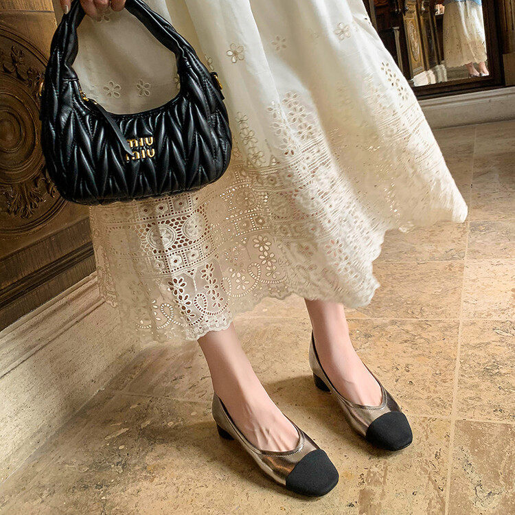 软 软 软 ！好舒适~奶奶鞋女春全皮浅口法式平底鞋温柔圆头低跟鞋,童鞋/婴儿鞋/亲子鞋,帆布鞋,淘宝优惠券,粉丝福利购,淘宝优惠卷