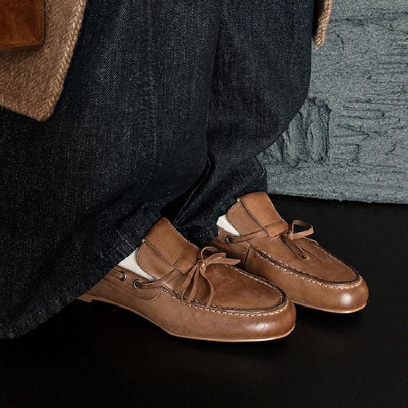 小众时尚简约一脚蹬豆豆鞋乐福鞋2025新款圆头平底单鞋舒适小皮鞋,女鞋,马丁靴,淘宝优惠券,粉丝福利购,淘宝优惠卷