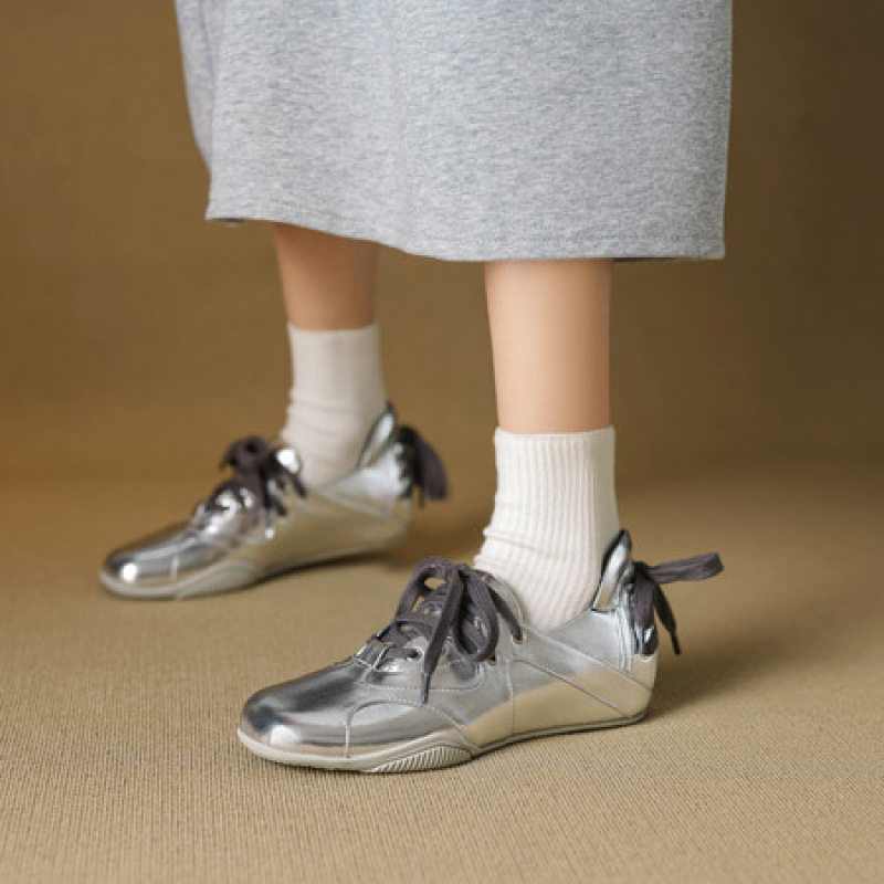 羊皮版~复古牛仔运动芭蕾舞鞋女休闲鞋系带圆头小单鞋百搭平底鞋,居家布艺,居家婚庆拖鞋,淘宝优惠券,粉丝福利购,淘宝优惠卷