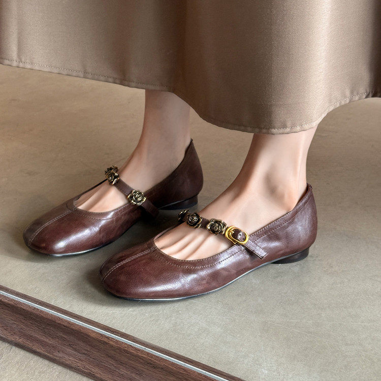 小众文艺甜美温柔超软奶奶鞋真皮平底玛丽珍芭蕾舞鞋舒适单鞋女,运动/瑜伽/健身/球迷用品,广场舞鞋,淘宝优惠券,粉丝福利购,淘宝优惠卷