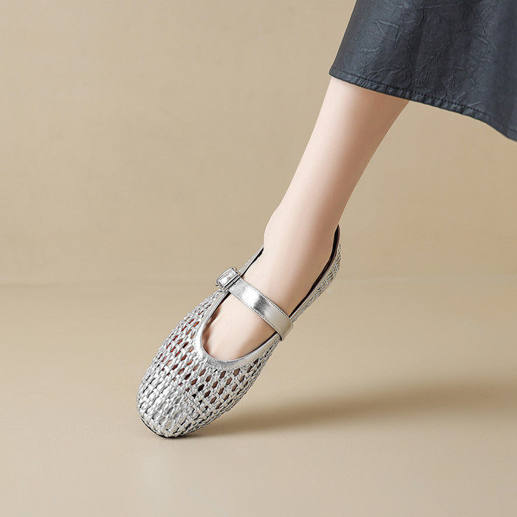 圆头网纱舒适平底单鞋镂空复古百搭玛丽珍真皮一字扣带凉鞋春夏新,运动/瑜伽/健身/球迷用品,广场舞鞋,淘宝优惠券,粉丝福利购,淘宝优惠卷