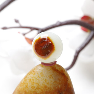 16mm在售云轩玉艺天然新疆和田玉籽料聚红皮白玉圆珠单珠散珠配珠