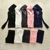 休闲卫衣韩版 2026春秋新品 女时尚 连帽天鹅绒运动套装 卫衣 净版