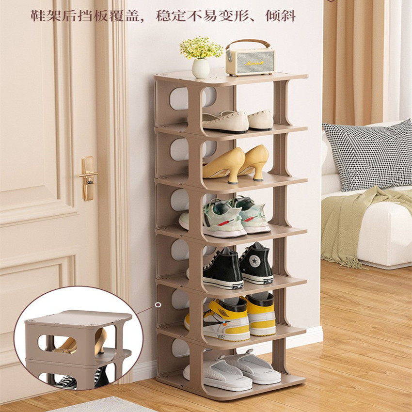 多层塑料鞋架鞋柜多功能简易鞋子置物架简约宿舍门口客厅家用鞋架
