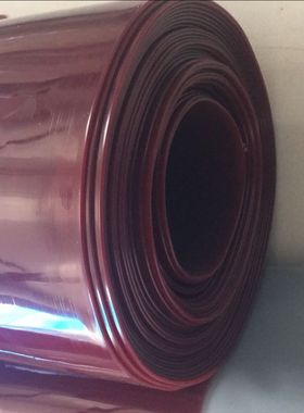 焊接防弧光门帘红色防护软板屏风PVC软玻璃车间工位专用挂帘遮光