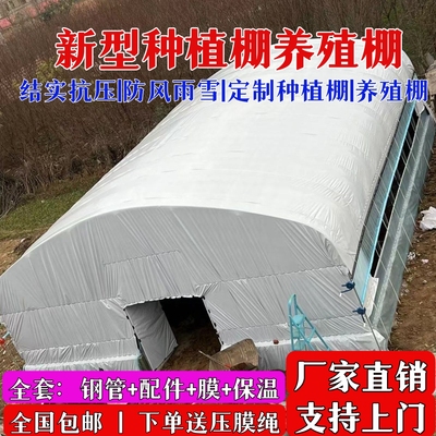 种植大棚支架全套骨架蔬菜育苗棚温室养殖大棚一整套钢架鸡棚猪棚