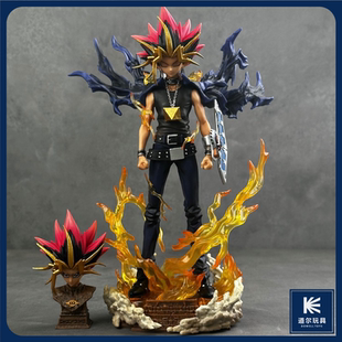 【游戏王】武藤游戏 暗游戏阿图姆 双头雕 动漫手办模型国产实