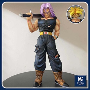 【七龙珠】特兰克斯 扛刀  双头雕 超级赛亚人 站姿 动漫手办模型