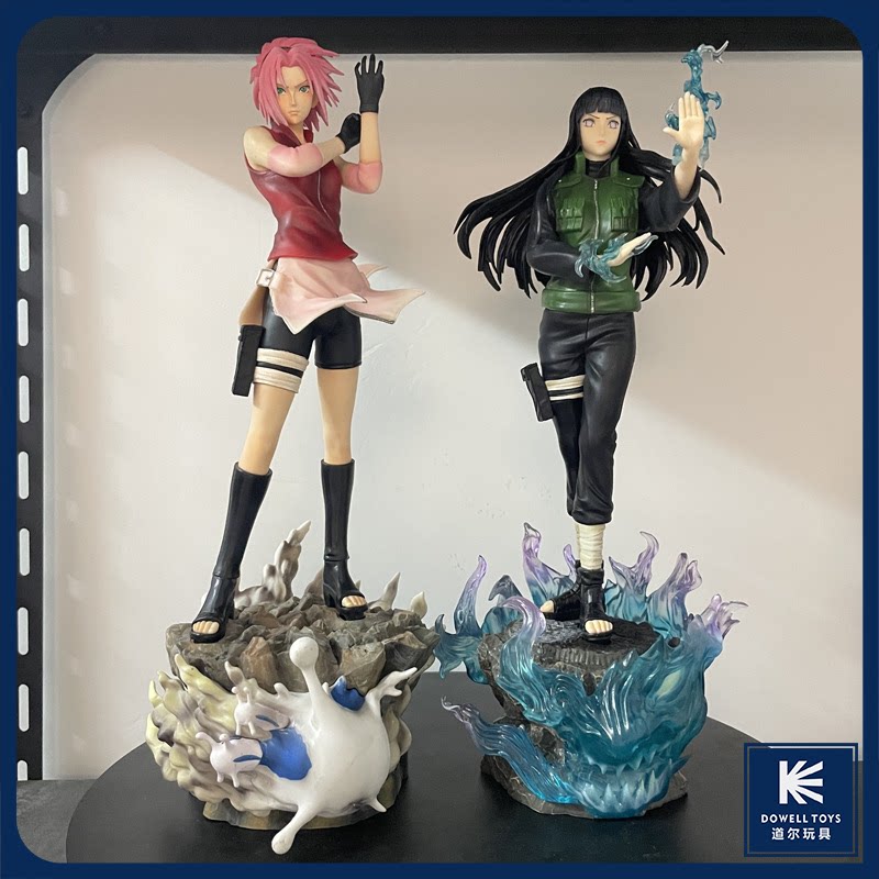 【火影忍者】春野樱 雏田 站姿门神共鸣款 小场景地台 动漫手办