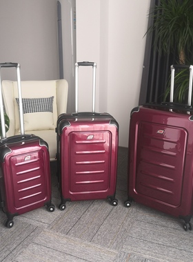 英国it纯PC拉杆箱女万向轮扩展外贸尾货20寸登机USB托运旅行李箱