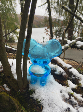 曼斯特物种王予马眼泪掉到盆里玩具限量sofubi可爱趣味潮玩手办