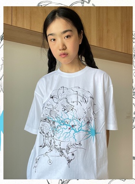 曼斯特物种XPlastic Tree短袖原创可爱卡通印花打底纯棉情侣女T恤