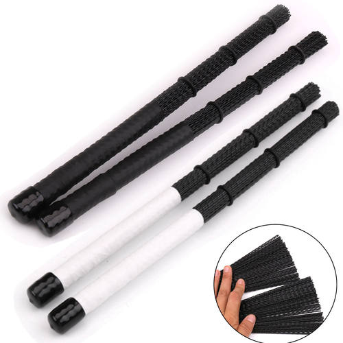 现货箱鼓鼓刷卡宏架子鼓鼓刷尼龙波浪形鼓刷束棒波浪鼓刷多色可选