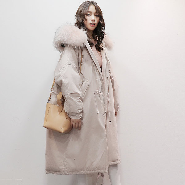 雅鹿 潮流加厚大毛领 女式中长款羽绒服 购物津贴+天猫优惠券折后￥459包邮（￥799-300-40）9色可选