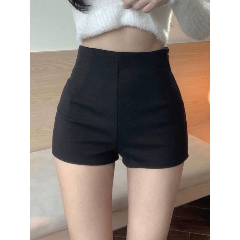短裤女秋大码高腰靴裤打底紧身